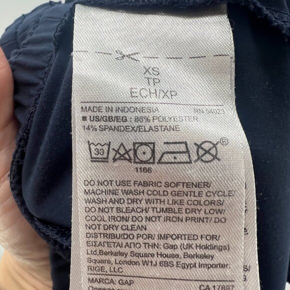 Gap Fit Navy Blue Scrunch Ankle Athletic Pants Women's XS - Picture 6 of 6